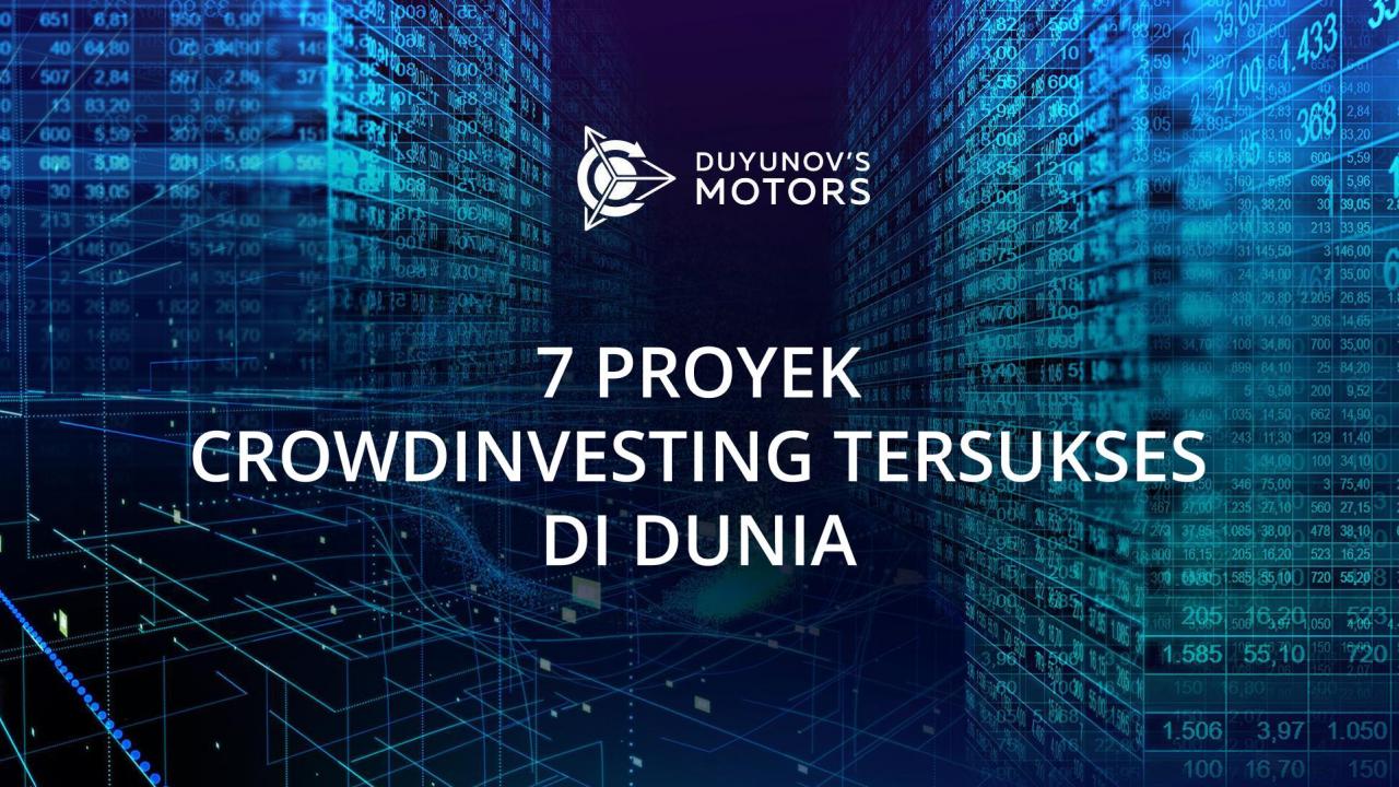 7 proyek crowdinvesting tersukses di dunia