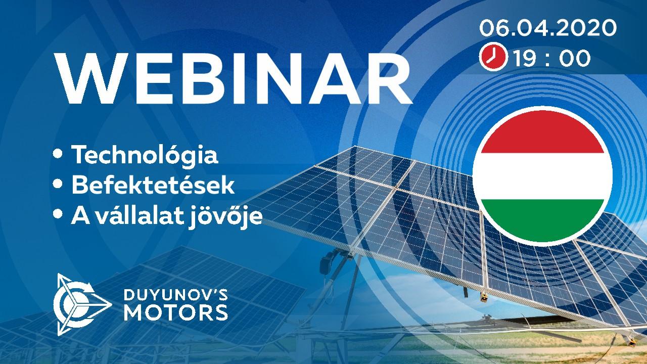 Hungary. A Duyunov projekt bemutatása: a technológiáról, a befektetésekről és a cég jövőjéről