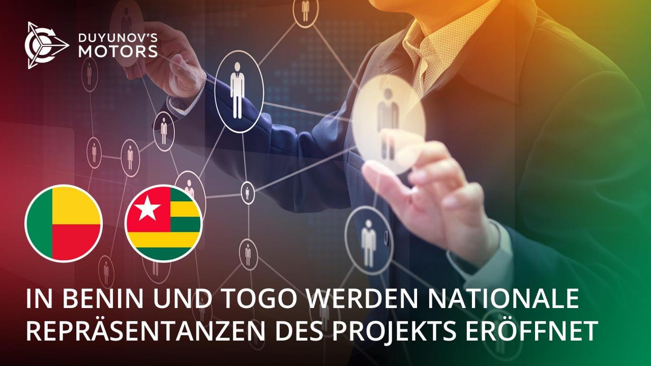 In Benin und Togo werden nationale Repräsentanzen des Projekts eröffnet.