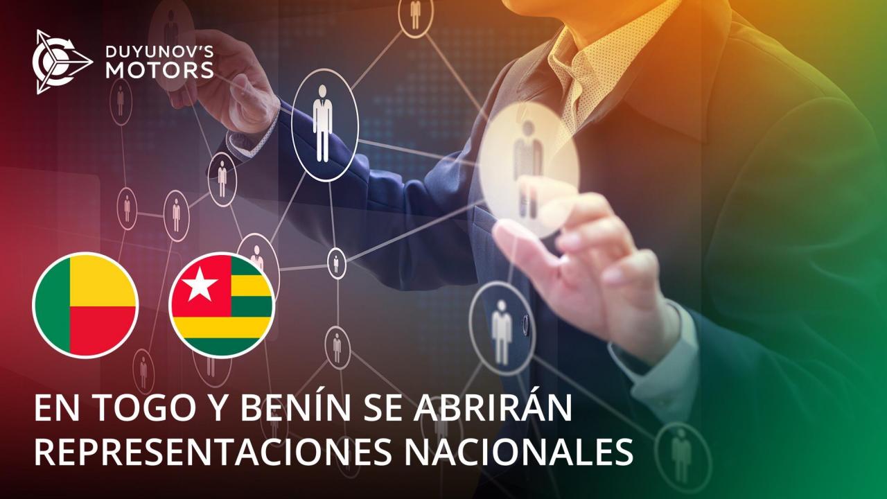 En Togo y Benín se abrirán representaciones nacionales