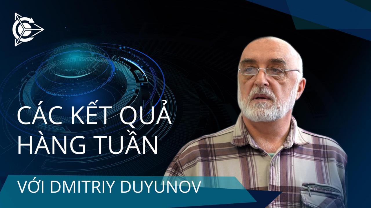 Các kết quả trong tuần của dự án "Động cơ của Duyunov"