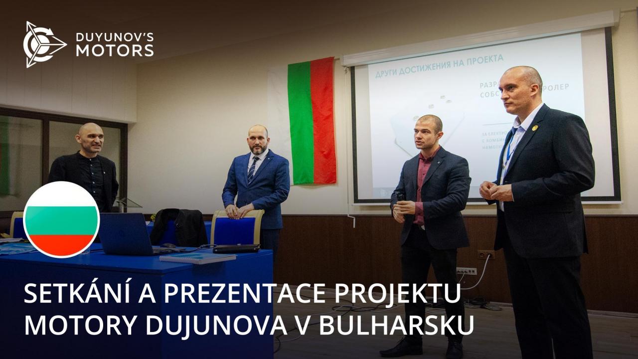 Setkání s prezentací projektu Motory Dujunova v Bulharsku