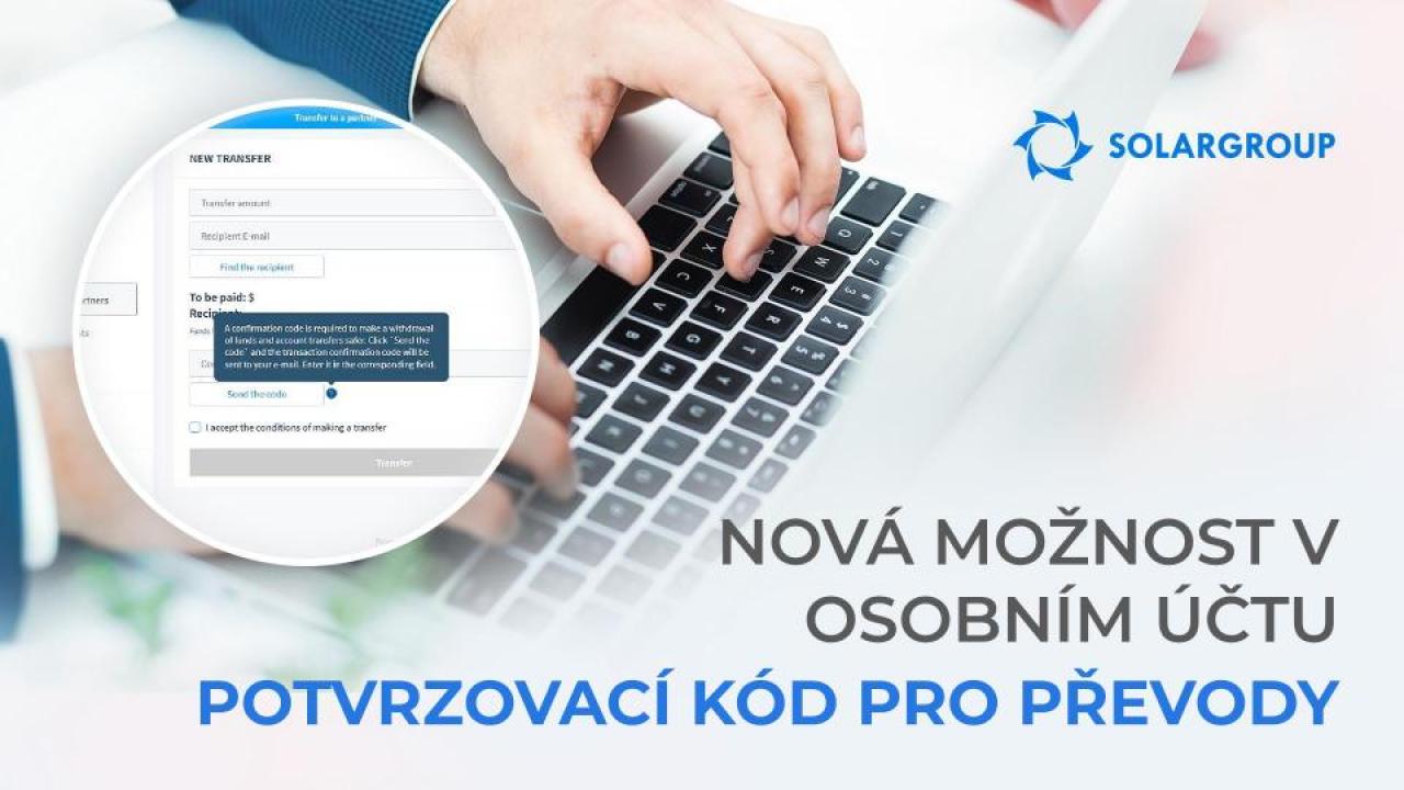 Převádět peníze v osobním účtu je nyní bezpečnější díky nové možnosti