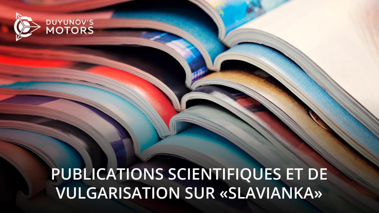 Publications scientifiques et de vulgarisation sur “Slavianka”