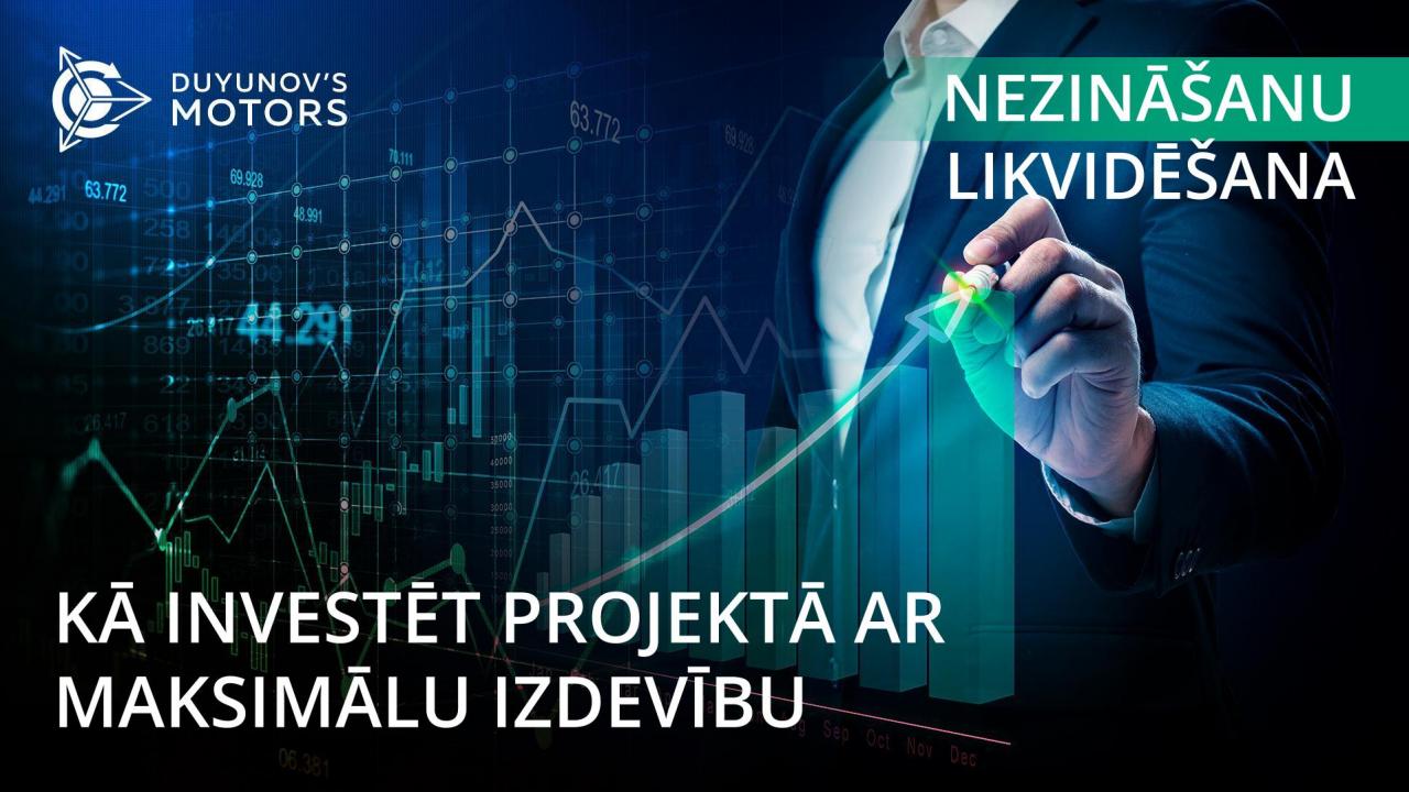 Nezināšanu likvidēšana: kā investēt projektā ar maksimālu izdevību