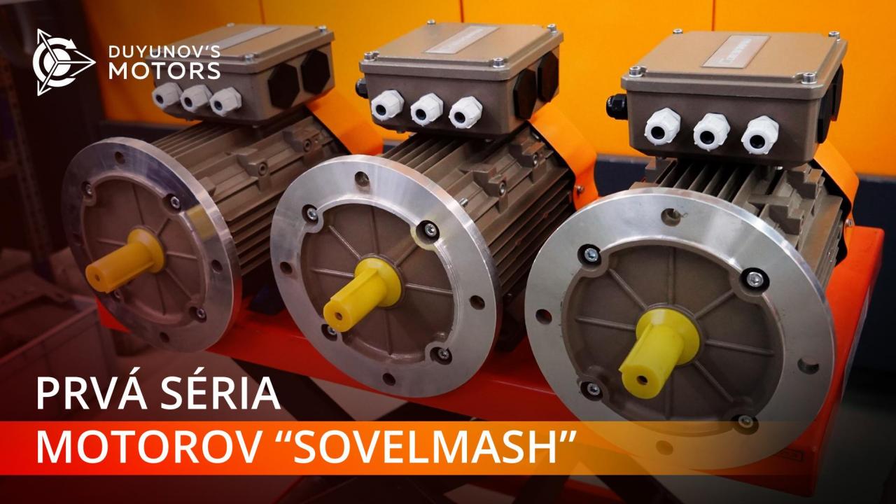 "SovElMash" vyexpedovala prvú sériu motorov vlastnej výroby