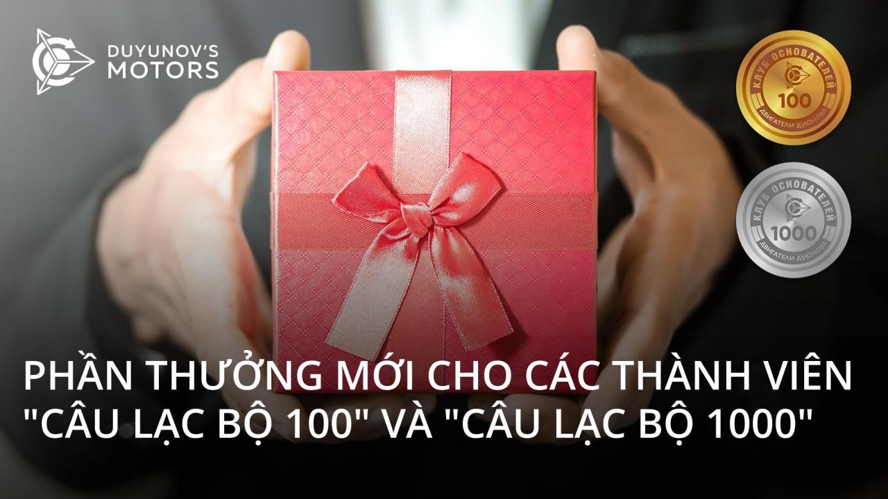 +5% vào số tiền bổ sung được ghi có vào tài khoản cá nhân cho các thành viên "Câu lạc bộ 100" và "Câu lạc bộ 1000"