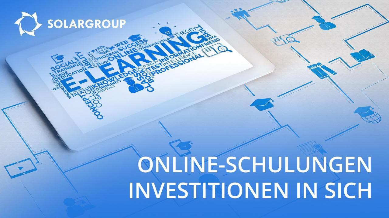 Online-Schulungen - Investitionen in sich in der häuslichen Quarantäne!