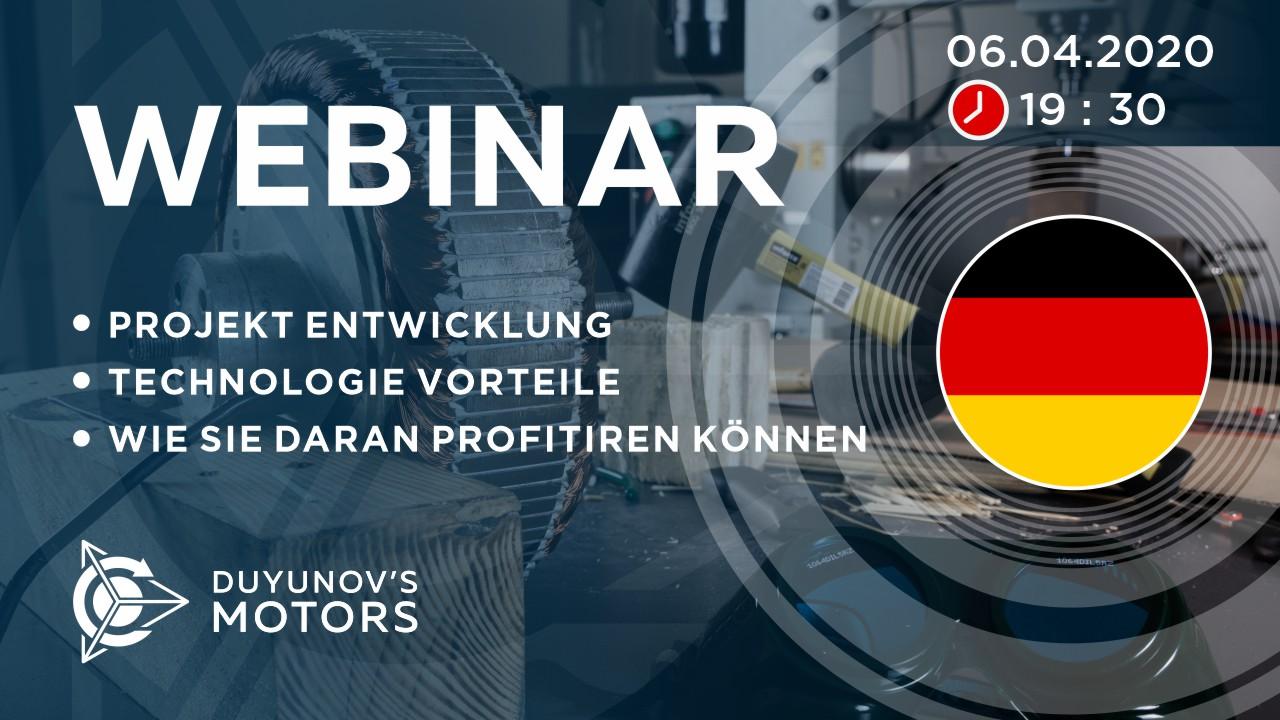 Deutschland. Präsentation vom Duyunov-Projekt: über die Technologie, Investitionen und die Zukunft der Gesellschaft