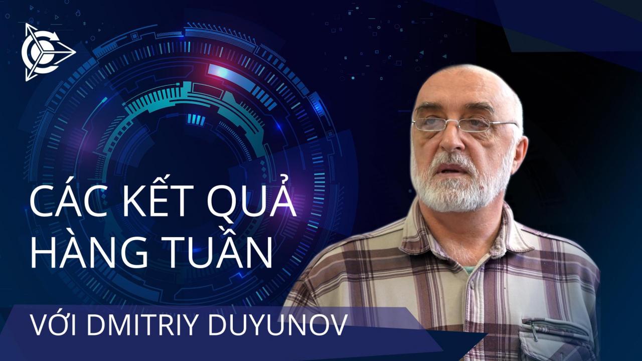 Các kết quả trong tuần của dự án "Động cơ của Duyunov"