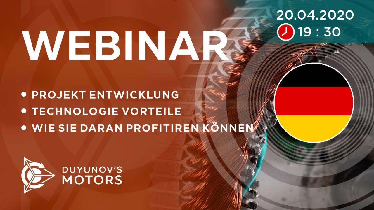 Deutschland. Präsentation vom Duyunov-Projekt: über die Technologie, Investitionen und die Zukunft der Gesellschaft