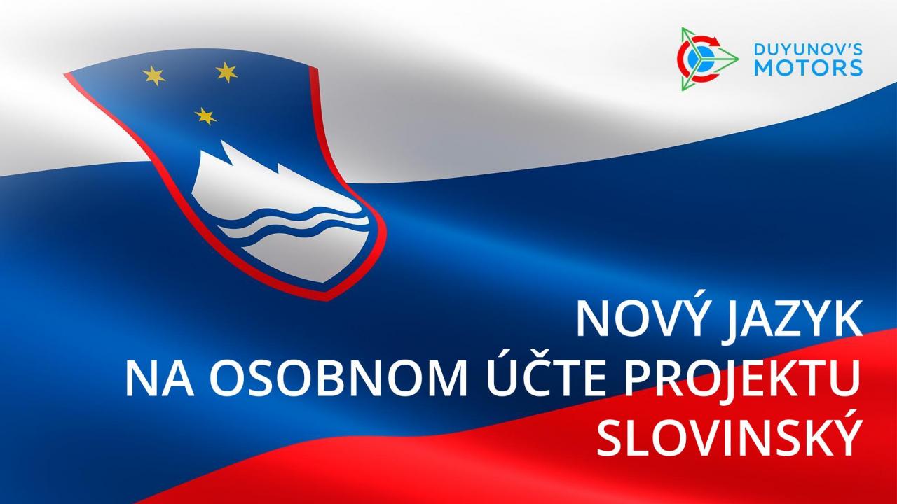 Osobný účet projektu "Motory Duyunova" je k dispozícii v slovinskom jazyku