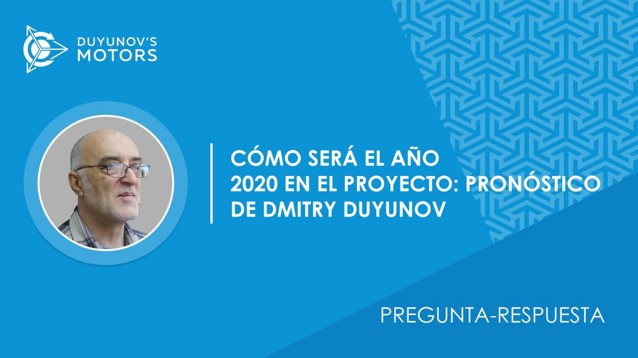 Pregunta-respuesta | Cómo será el año 2020 para el proyecto: pronóstico de Dmitry Duyunov