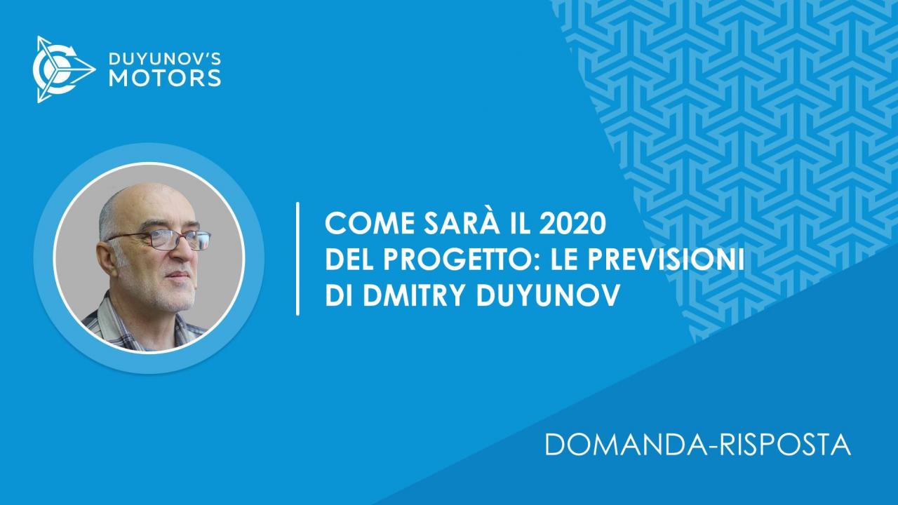 Domanda-risposta | Come sarà il 2020 del progetto: le previsioni di Dmitry Duyunov