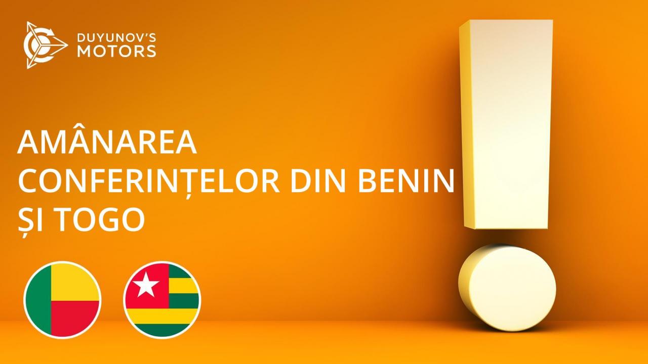 Se amână Conferințele dedicate inaugurării reprezentanțelor naționale ale SOLARGROUP din Benin și Togo