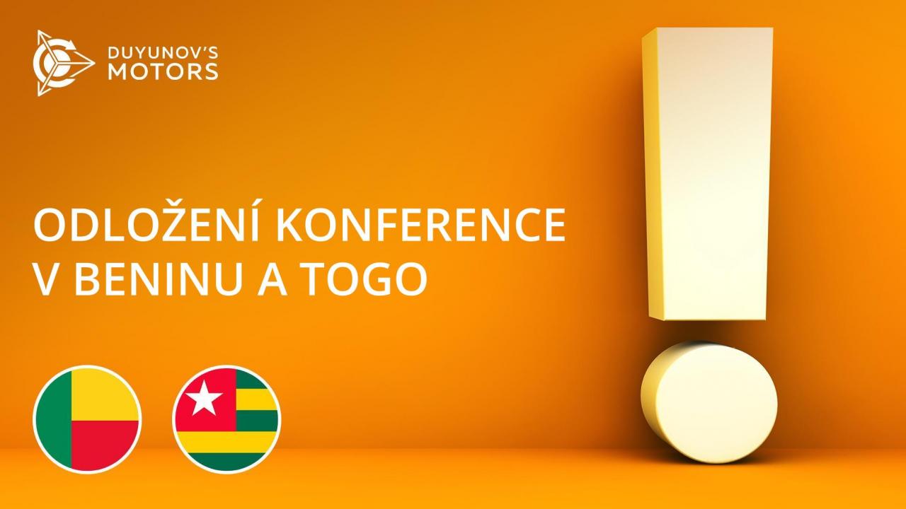 Konference na počest otevření národních zastoupení SOLARGROUP v Beninu a Togo se odkládají