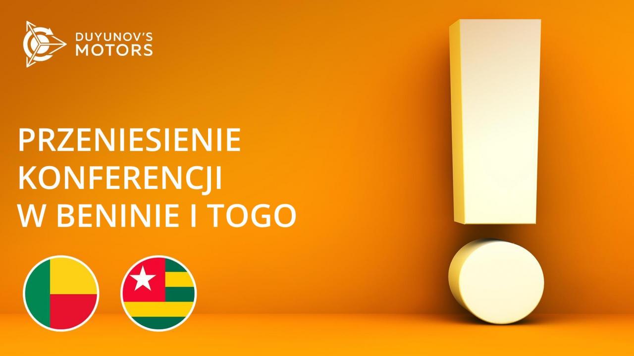 Konferencje z okazji otwarcia krajowych przedstawicielstw SOLARGROUP w Beninie i Togo zostają przeniesione