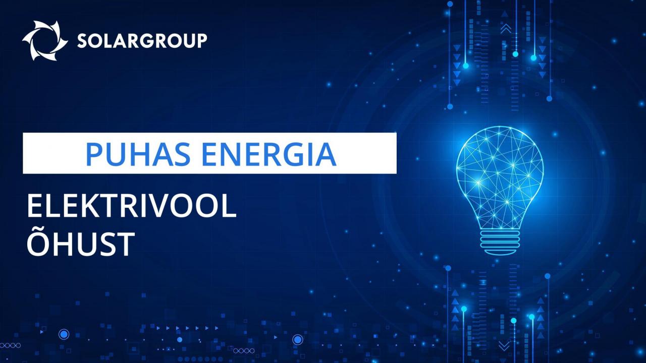 Puhas energia: elektrivool õhust