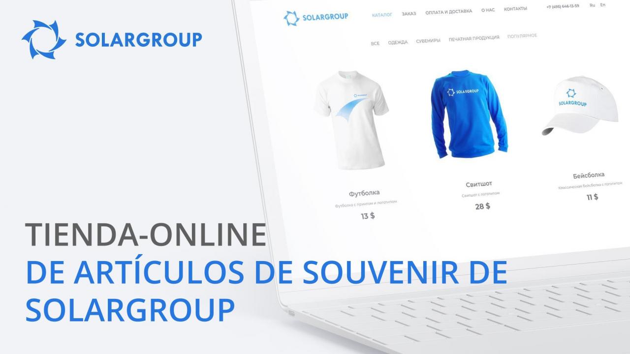 Bienvenidos a la tienda online de souvenirs de SOLARGROUP