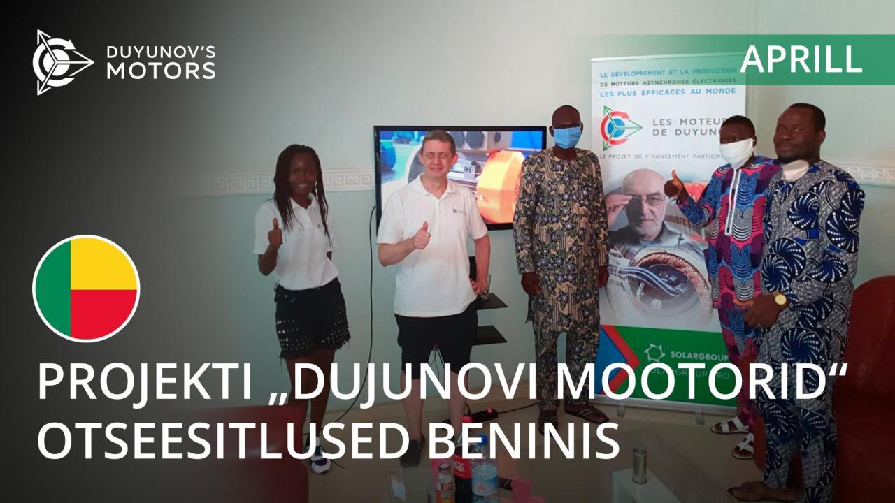 Projekti „Dujunovi mootorid“ otseesitlus Beninis