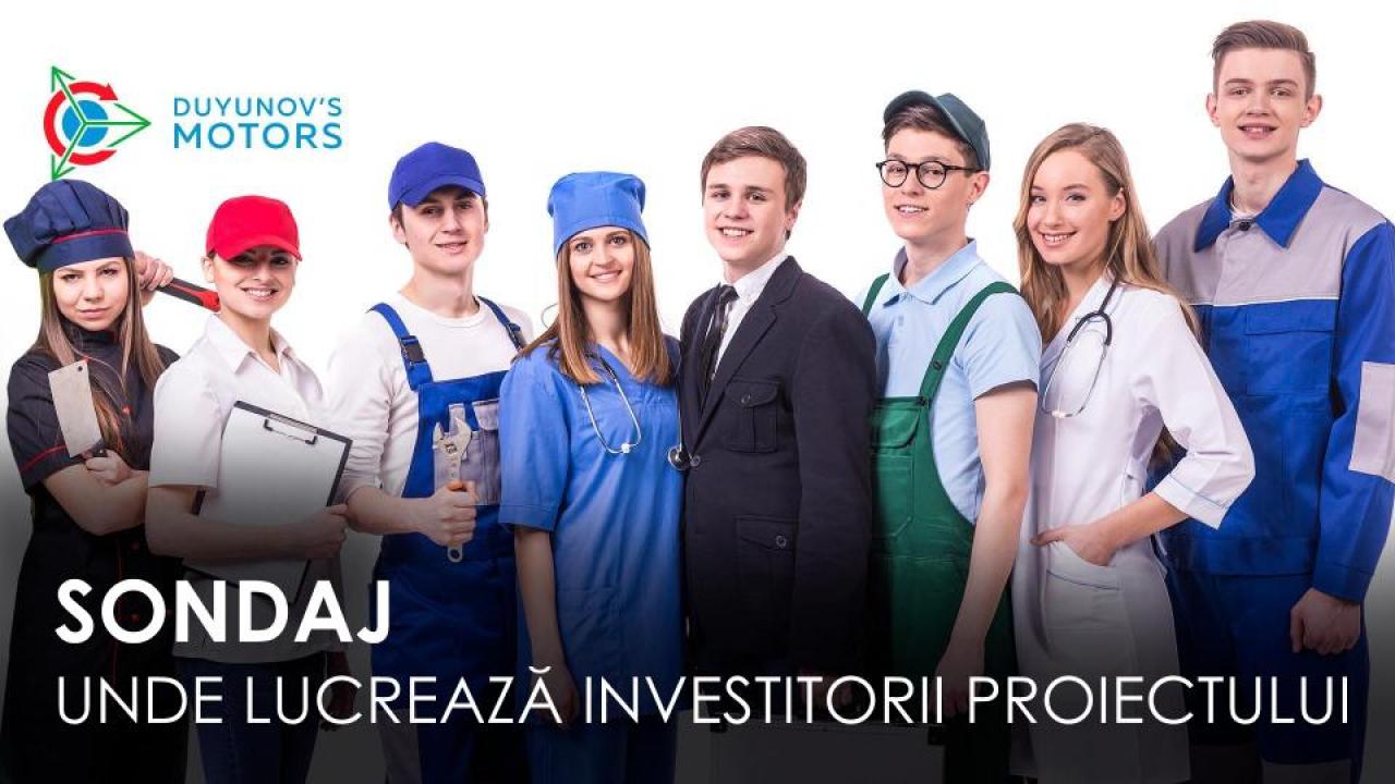 Sondajul de sâmbătă / Unde lucrează investitorii proiectului?