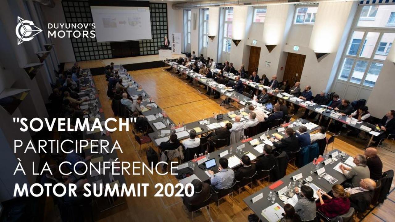 “SovElMach” participera à la conférence Motor Summit 2020 à Zurich