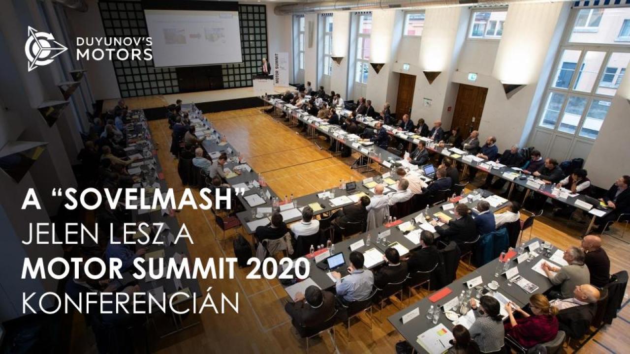 A "SovElMash" jelen lesz a Motor Summit 2020 konferencián Zürichben