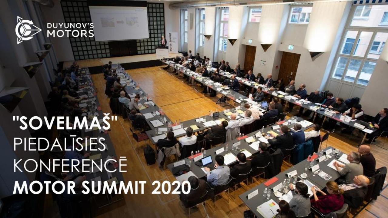 "SovElMaš" piedalīsies konferencē Motor Summit 2020 Cīrihē