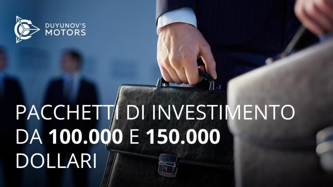 Nuovi pacchetti di investimento da 100.000 e 150.000 dollari disponibili nell'area personale del progetto.