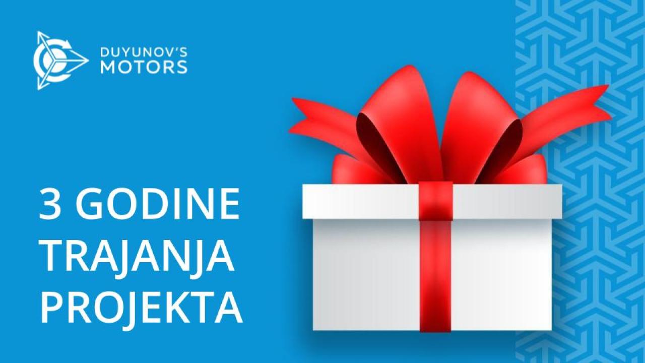 Projekt "Duyunovi motori" sada traje već 3 godine!