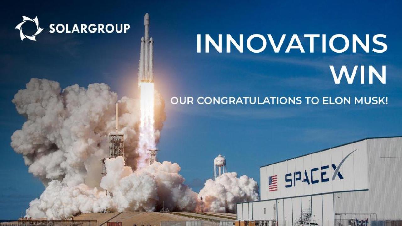 Innovations win: SOLARGROUP congratulates Elon Musk!