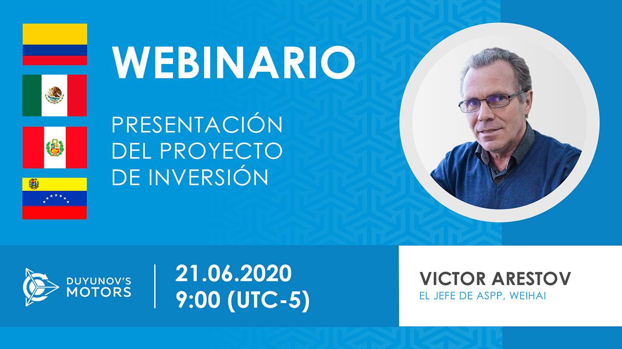 Latinoamerica. Presentación del proyecto de inversión "Motores de Duyunov"