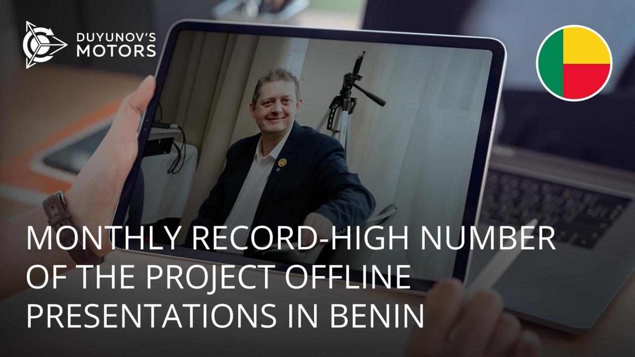 Record-high May in Benin: offline presentations of the project