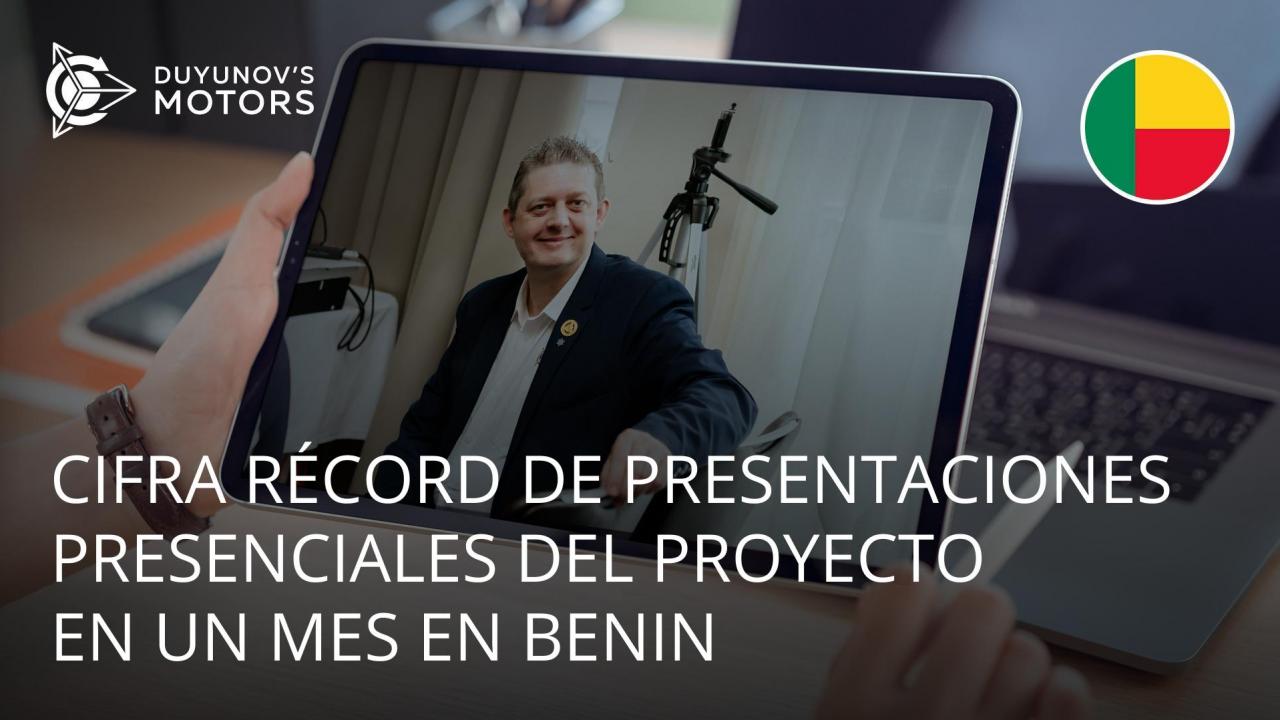 Mayo mes récord en Benin: presentaciones presenciales del proyecto