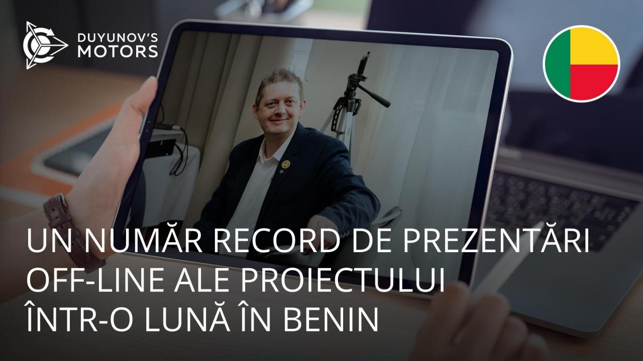 Un mai record în Benin: prezentările off-line ale proiectului