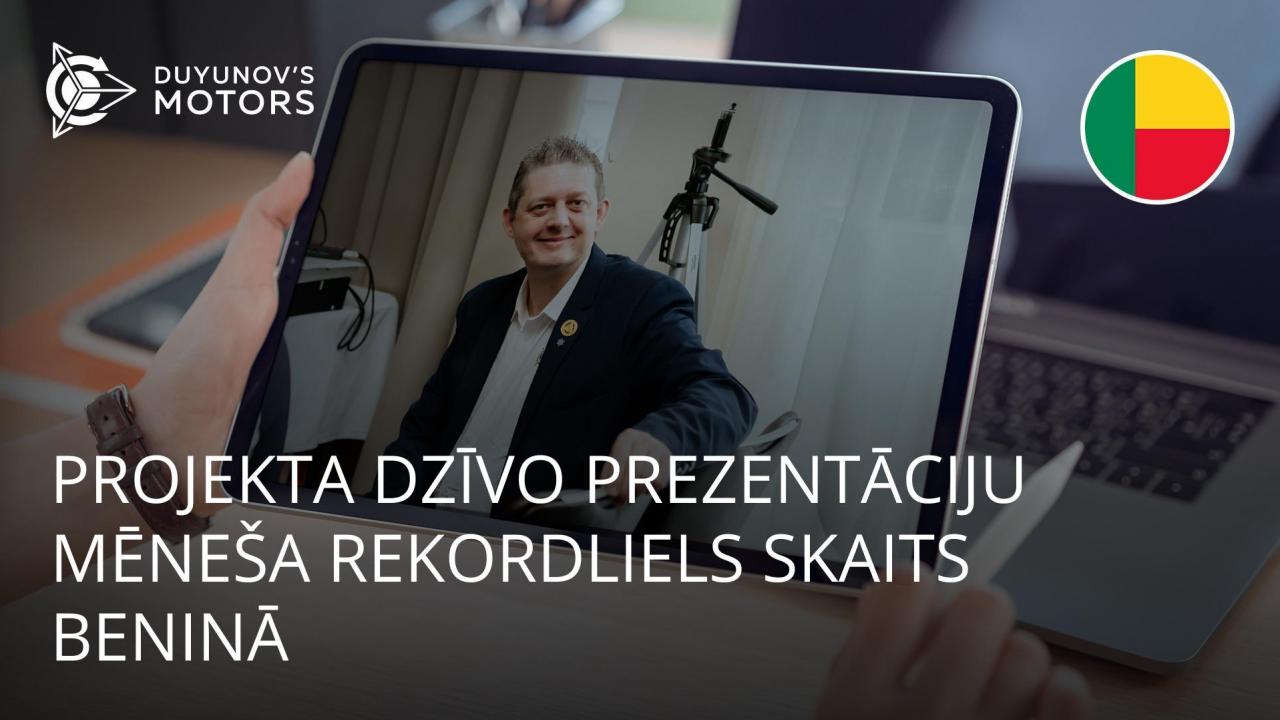 Rekorda maijs Beninā: projekta dzīvās prezentācijas