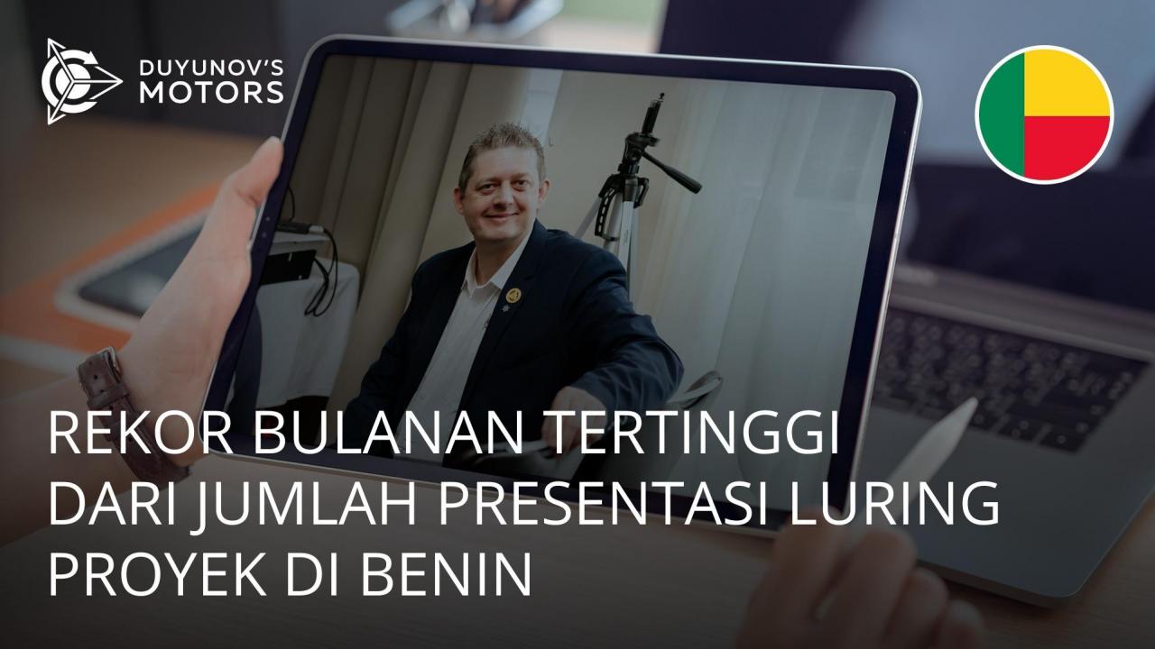 Rekor tertinggi di Benin: presentasi luring proyek