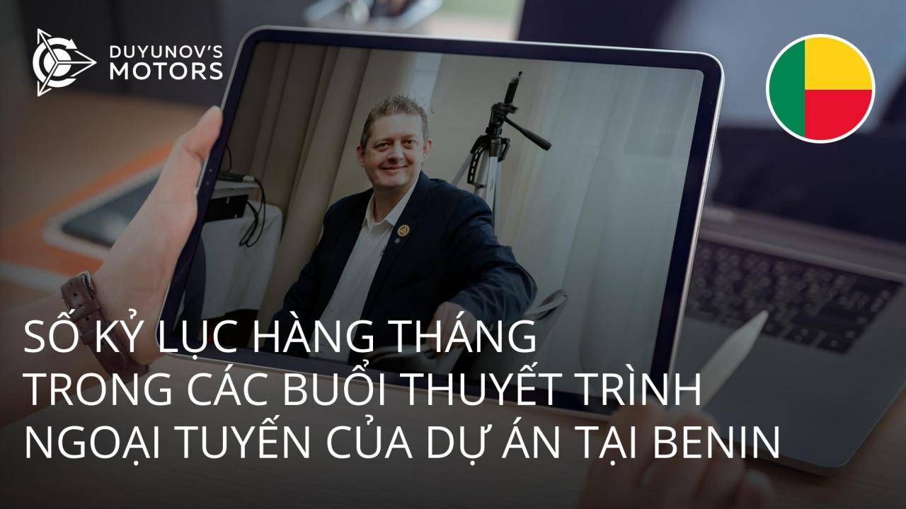 Tháng 5 kỷ lục tại Benin: thuyết trình ngoại tuyến của dự án