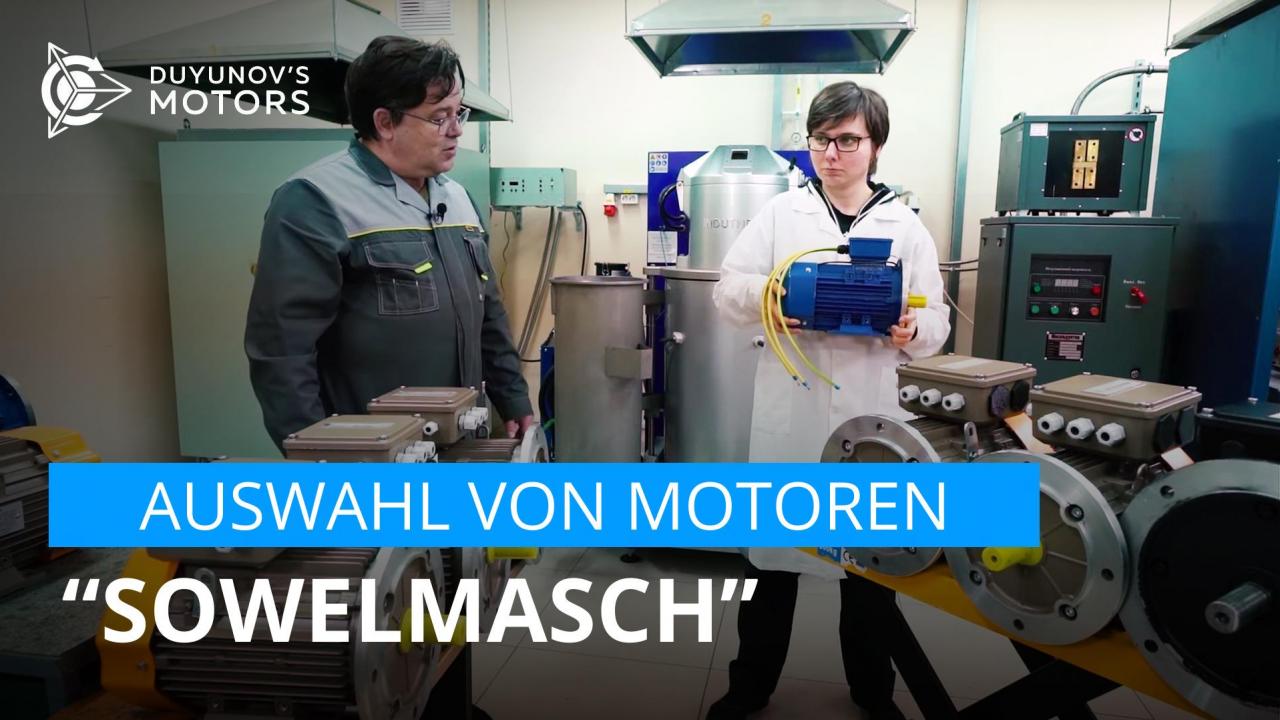 Auswahl von Motoren "SowElMasch"