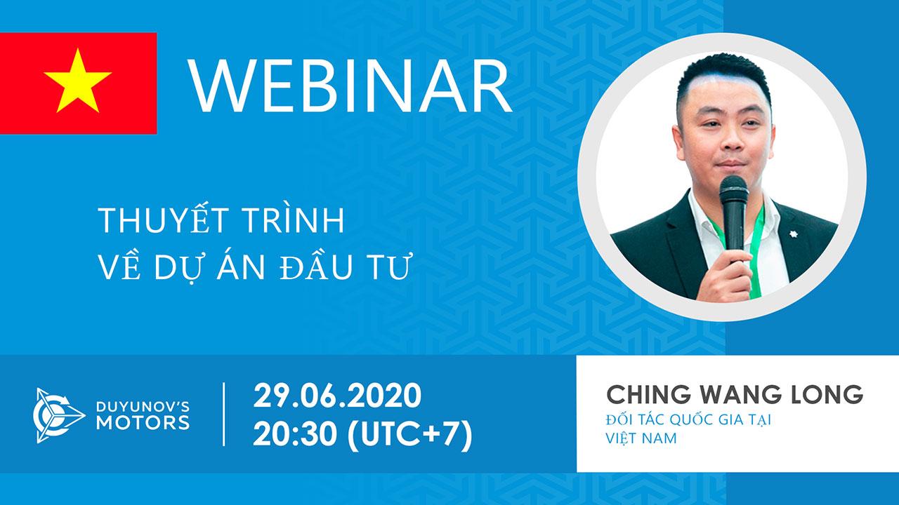Vietnam. Thuyết trình về dự án đầu tư "Động cơ của Duyunov"
