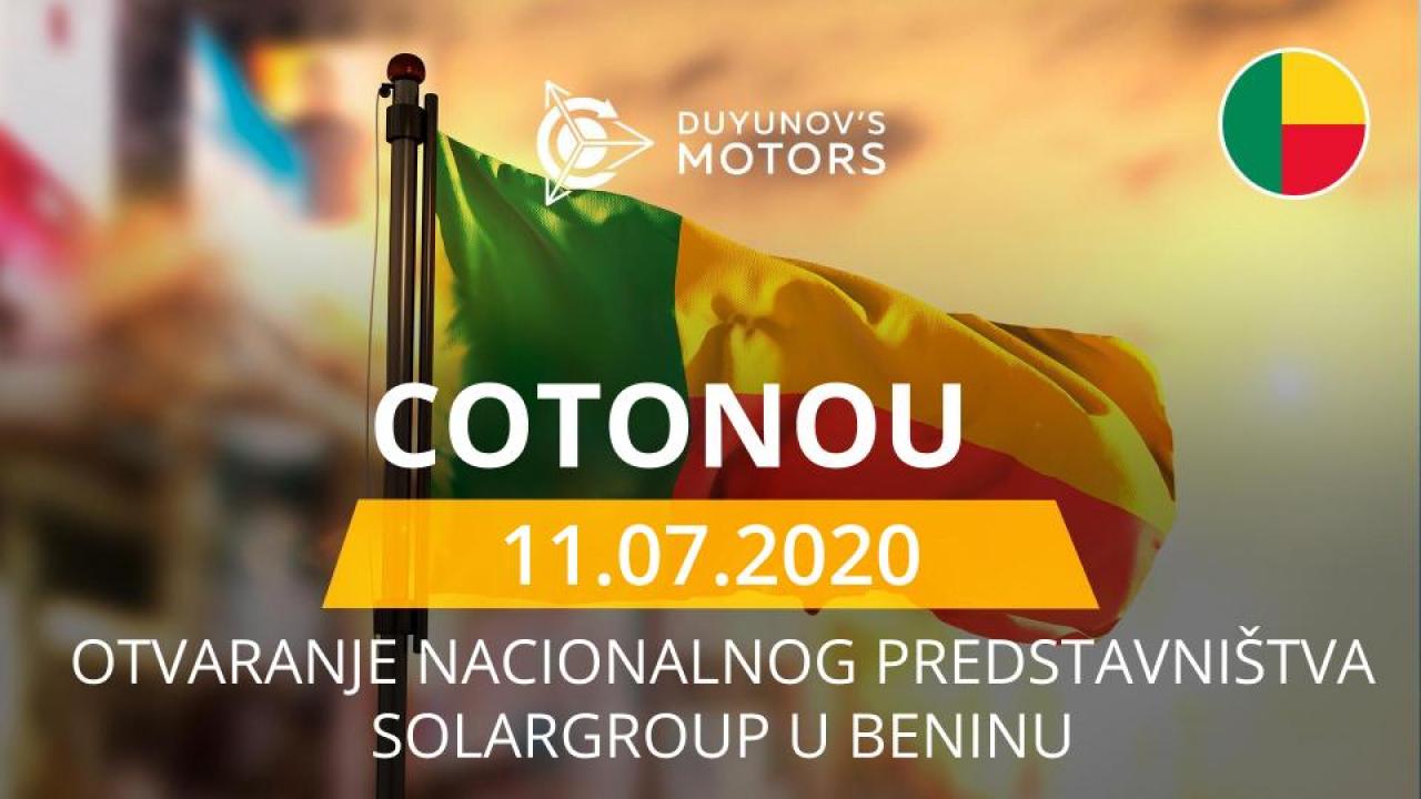 Nacionalno predstavništvo SOLARGROUP otvorit će se u Beninu