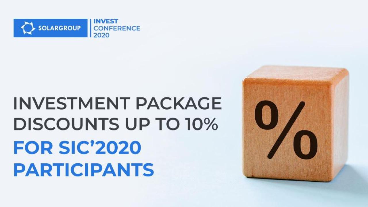 Have you registered for SIC-2020? Get up to 10% discount for investment shares!