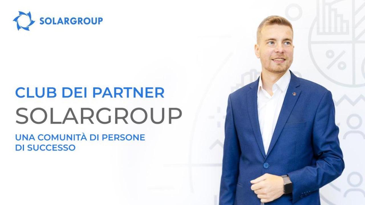 Il club di partner SOLARGROUP è un'ottima cerchia per la crescita personale di successo!