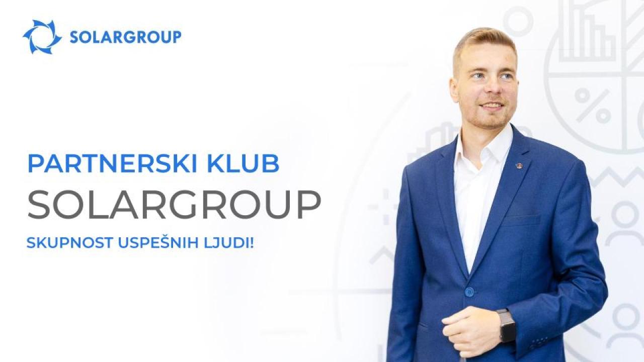 Partnerski klub SOLARGROUP - stimulativno okolje za uspešno osebno rast!