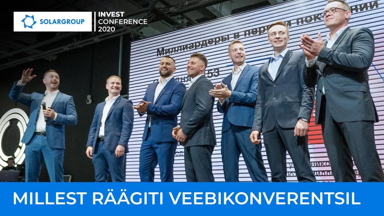 SOLARGROUP INVEST CONFERENCE 2020: millest räägiti veebikonverentsil