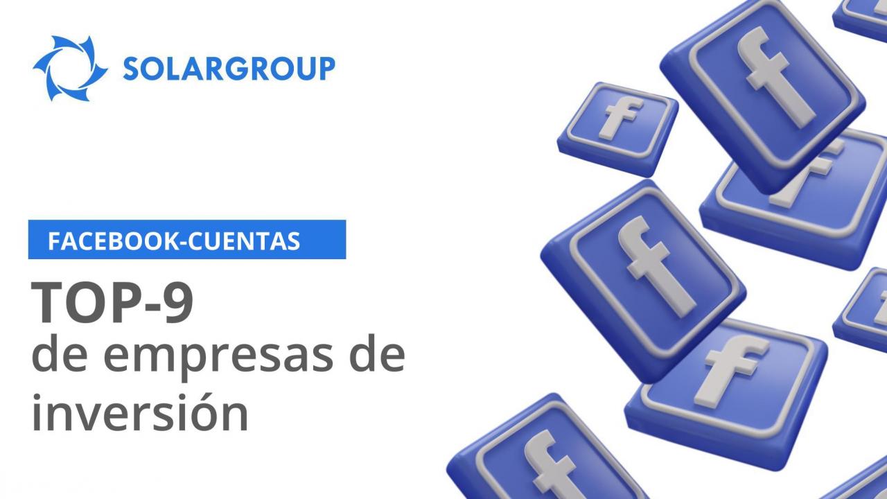 Cuentas de Facebook de las TOP-9 más grandes empresas de gestión de activos