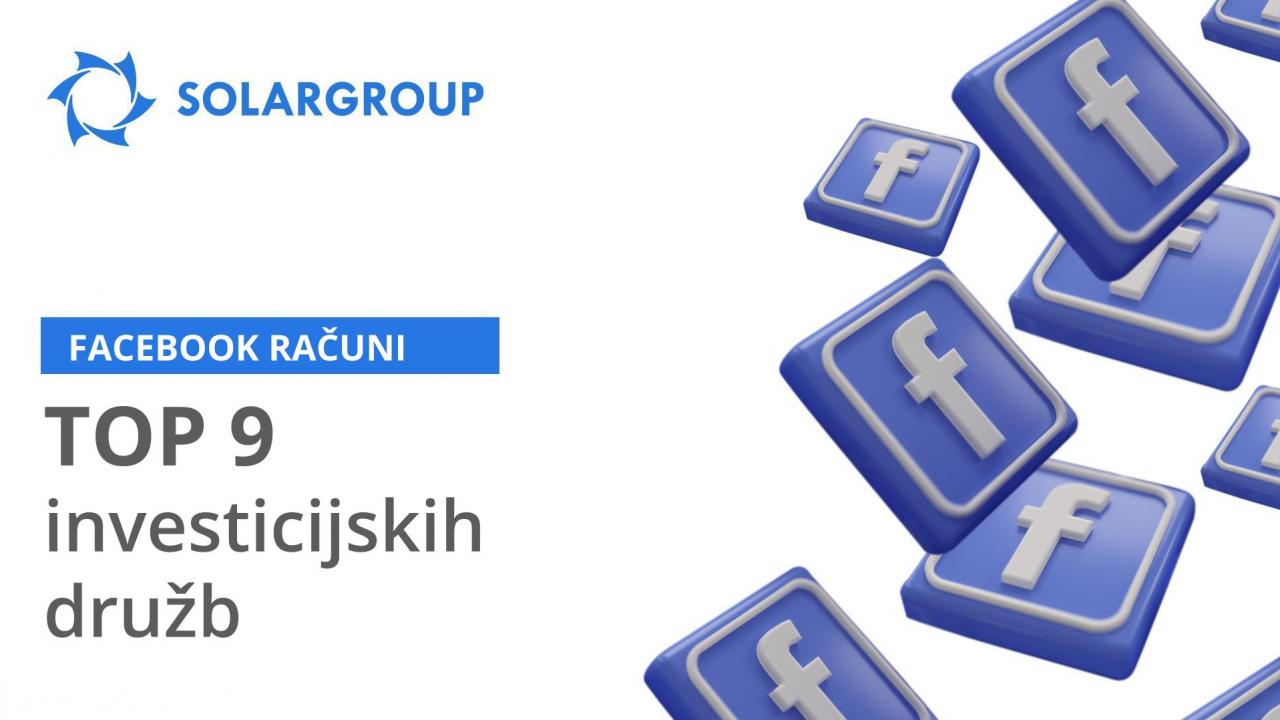 Facebook računi 9 najboljših večjih družb za upravljanje s sredstvi