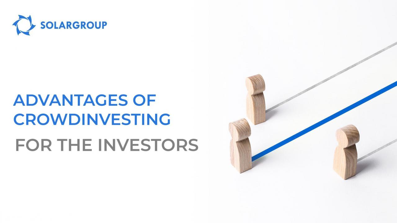 Advantages of crowdinvesting for startups and investors