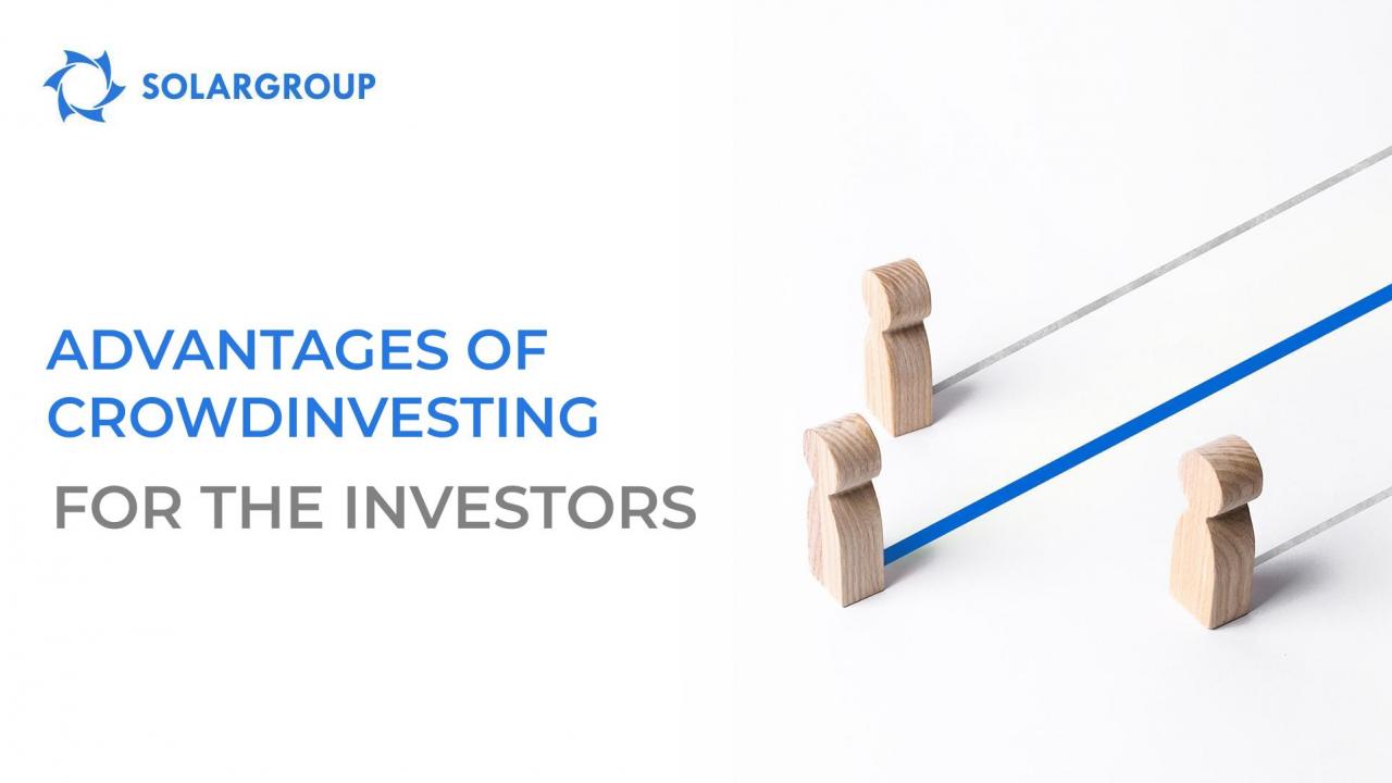 Advantages of crowdinvesting for startups and investors