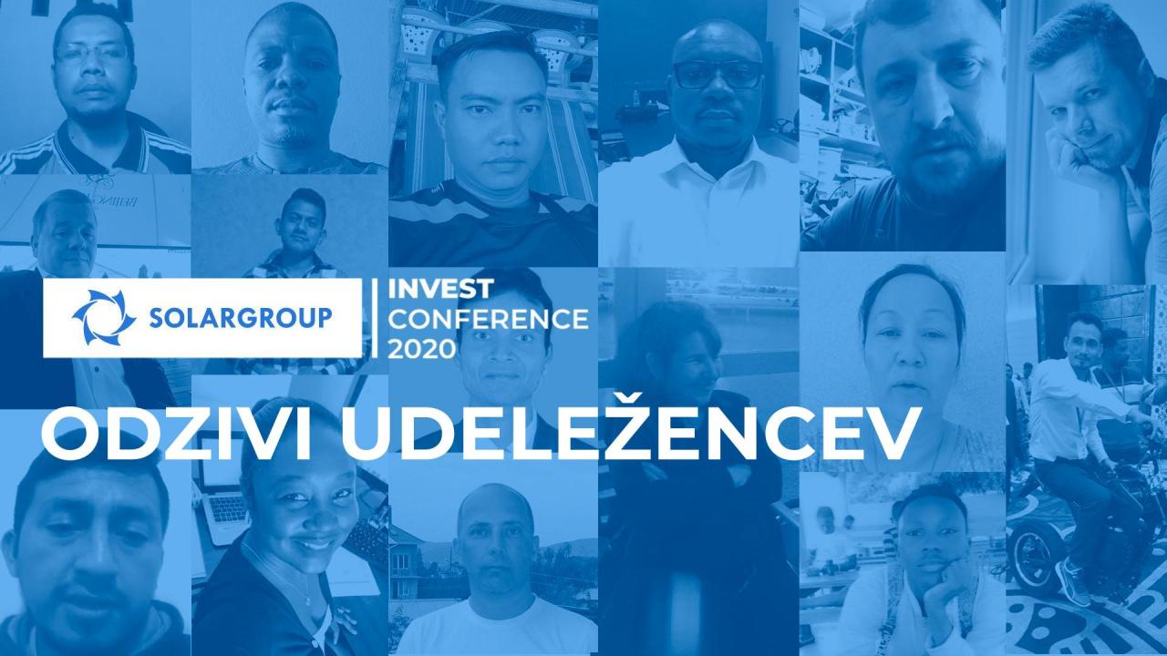 SOLARGROUP INVEST CONFERENCE: kaj so si zapomnili udeleženci